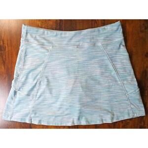 Peter Millar Wicking UPF 50+ Skort Women’s Large Heather Turqoise Golf Tennis